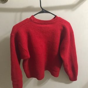 Club Room Red Sweater (cropped sweater)